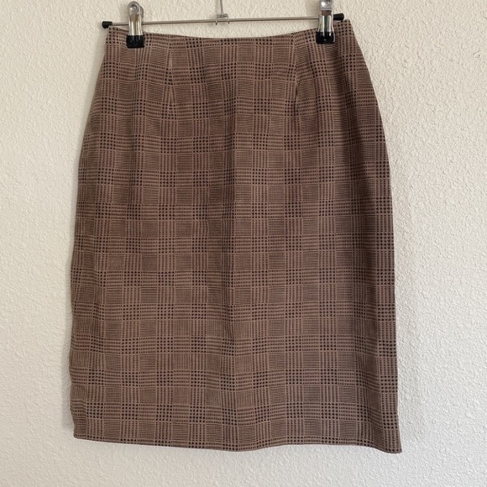90s suede‎ mini skirt abstract